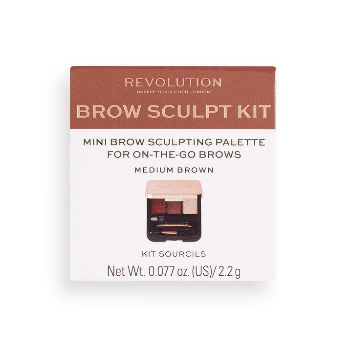 Revolution Brow Sculpt Kit Medium Brown - BeautyBound